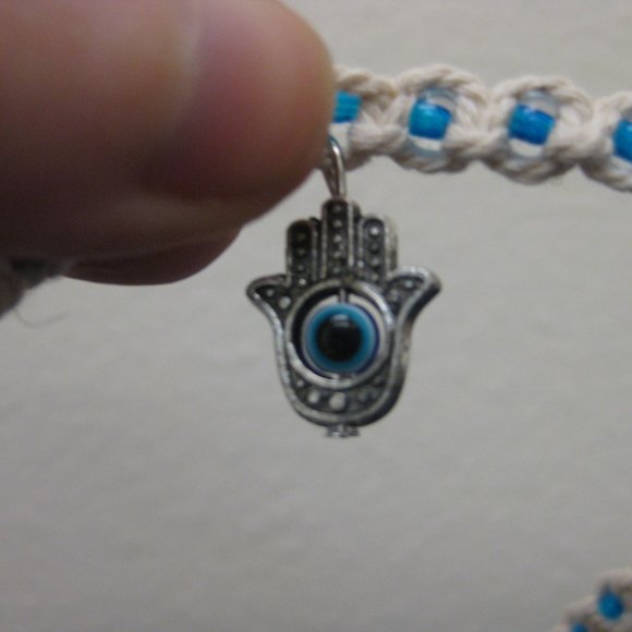 NWOT Earthbound Trading Co. hamsa eye necklace - Picture 3 of 4